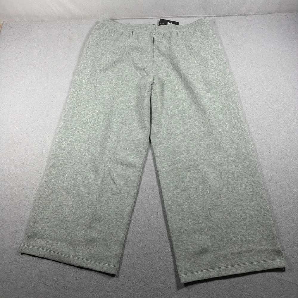 Under Armour Sweatpants Women 2XL Gray UA Unstoppable Fleece Wide Leg Drawstring
